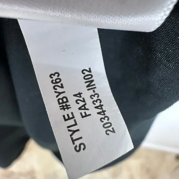 J.Crew Fitted Knit Mockneck Dress Poplin A Line Skirt Black Minimalist XXS NWT - Picture 9 of 12